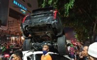 Tabrakan Beruntun Mobil Jalan Ringroad Medan