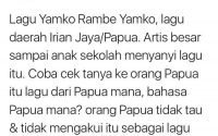 Lagu Yamko Rambe Yamko Bukan dari Papua